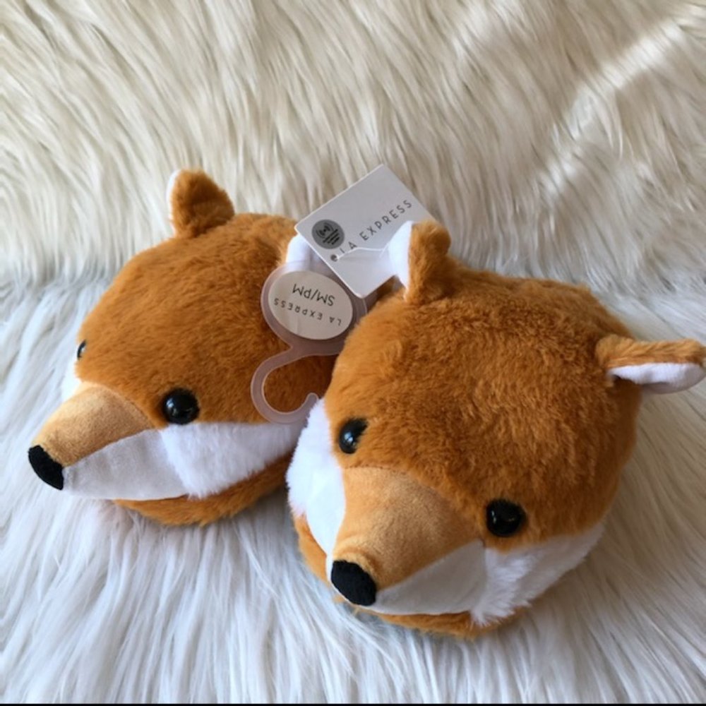 LA Express Fox Slippers